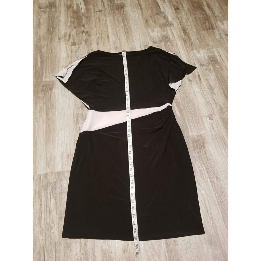 Lauren Ralph Lauren Women's Slit Flutter Sleeve Jersey Dress Size 14 - Picture 5 of 10